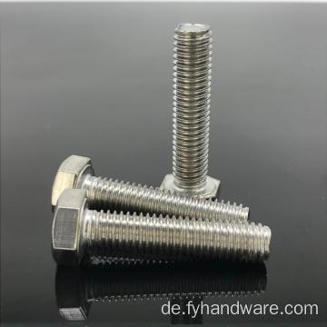 Edelstahl-Hex A2-70 Bolt Standardgröße